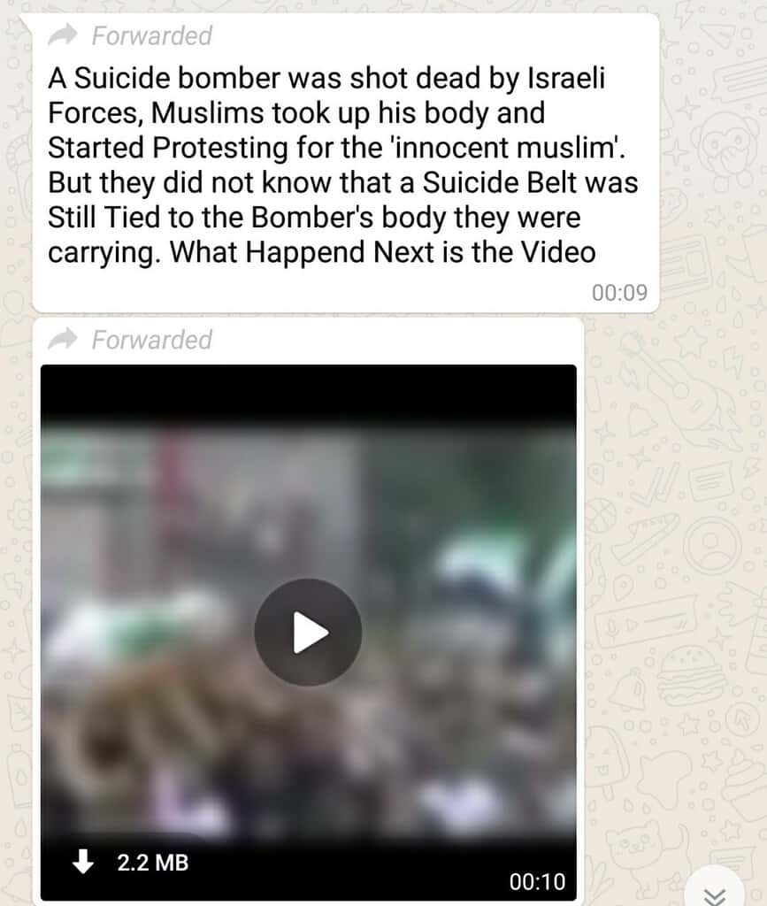 मुस्लिम हमलावर के मृत शरीर के साथ जुूलूस का सच